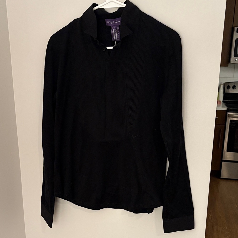 Ralph Lauren Black Long-Sleeve Dress Shirt